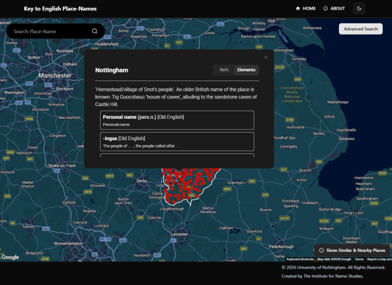 Key to English Place-Names (KEPN)